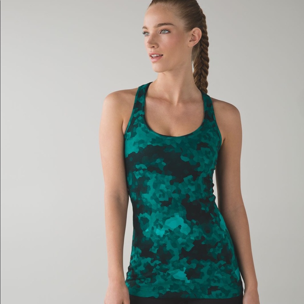 Lululemon Clouded Dreams Cosmic Teal Racerback